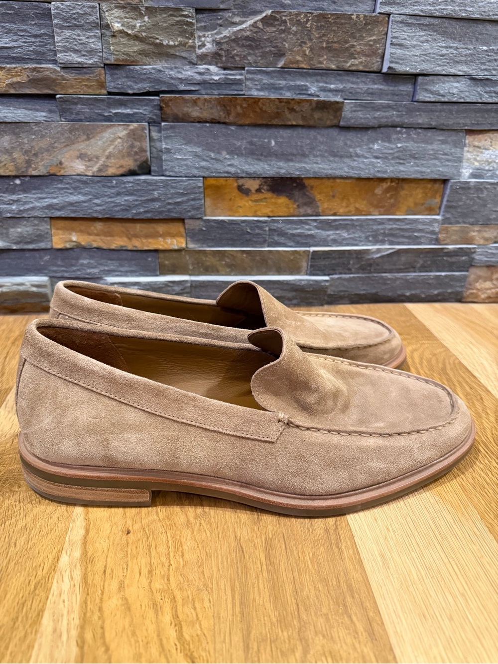 Men's Vince Suede Slip-On Loafers in Light Brown